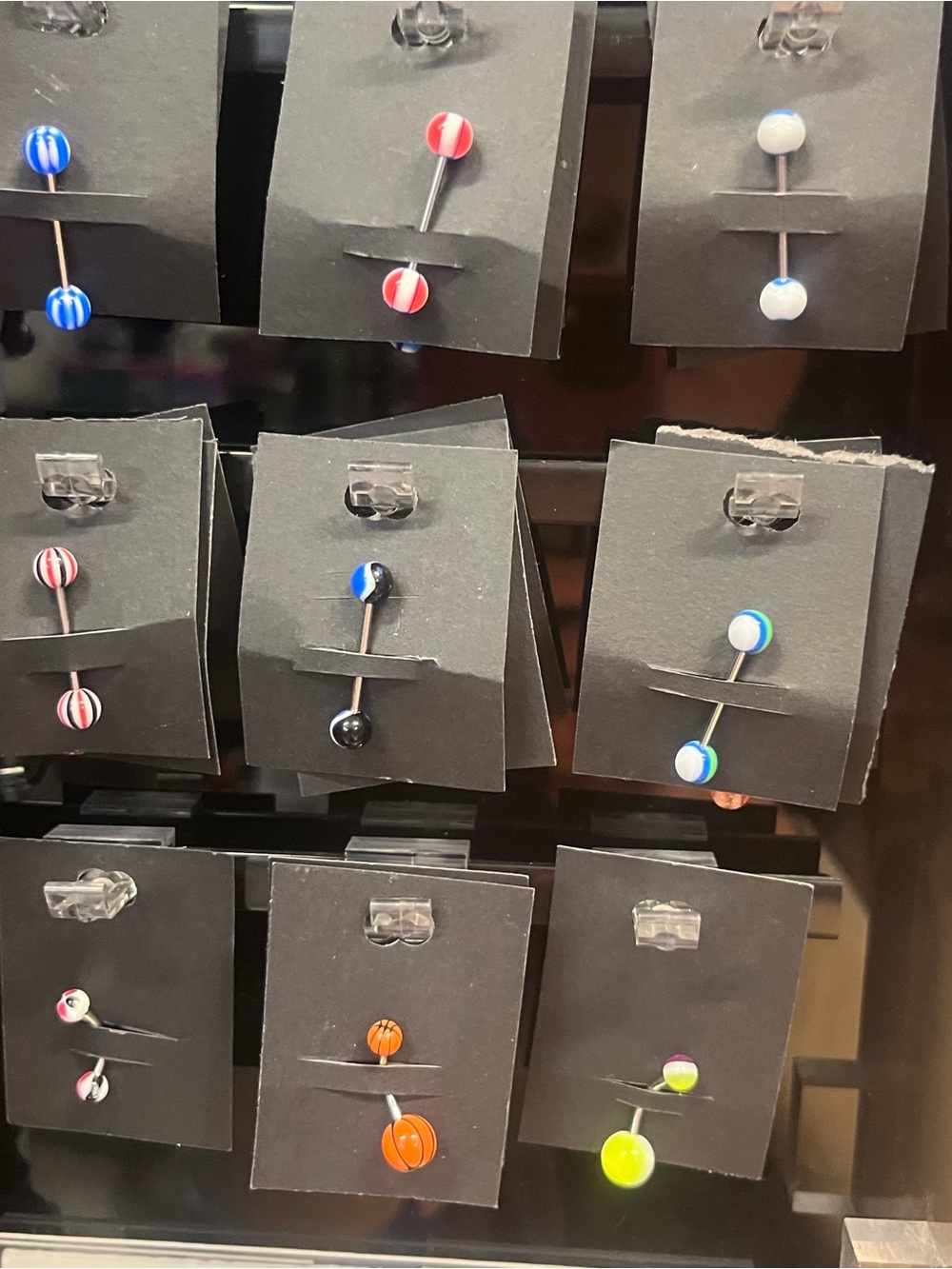 Assorted Colored Ball Barbell Jewelry - Multiple Colors
